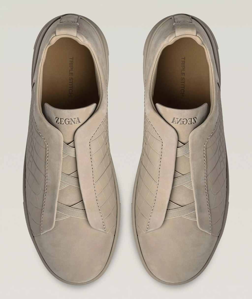 Triple Stitch Alligator Leather Sneakers