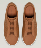 Triple Stitch Alligator Leather Sneakers