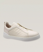 Triple Stitch Alligator Leather Sneakers