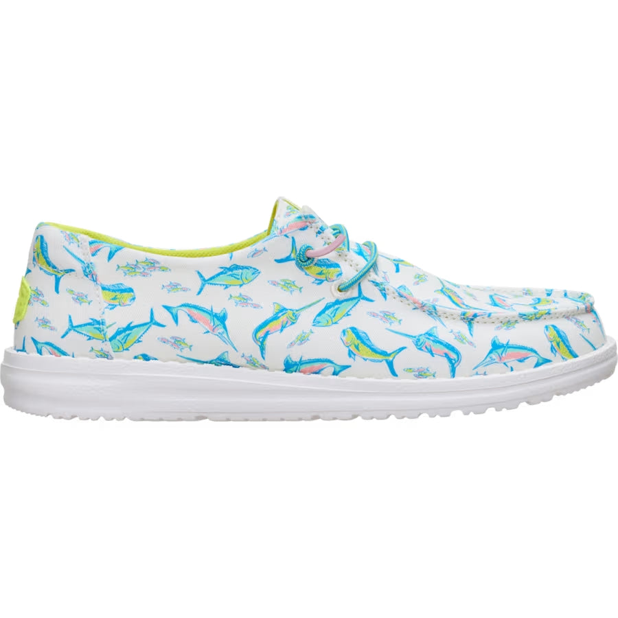 Comfortable Slip Shoes With Fish Print