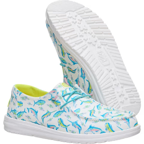 Comfortable Slip Shoes With Fish Print