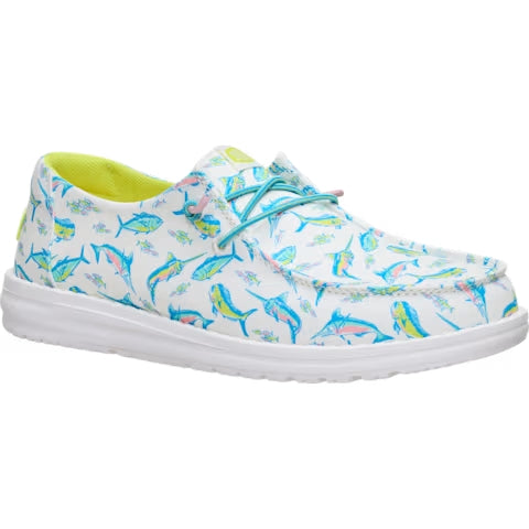 Comfortable Slip Shoes With Fish Print