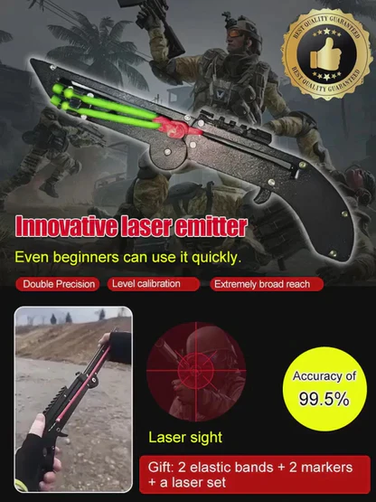 Precision Aiming High Power Laser Slingshot