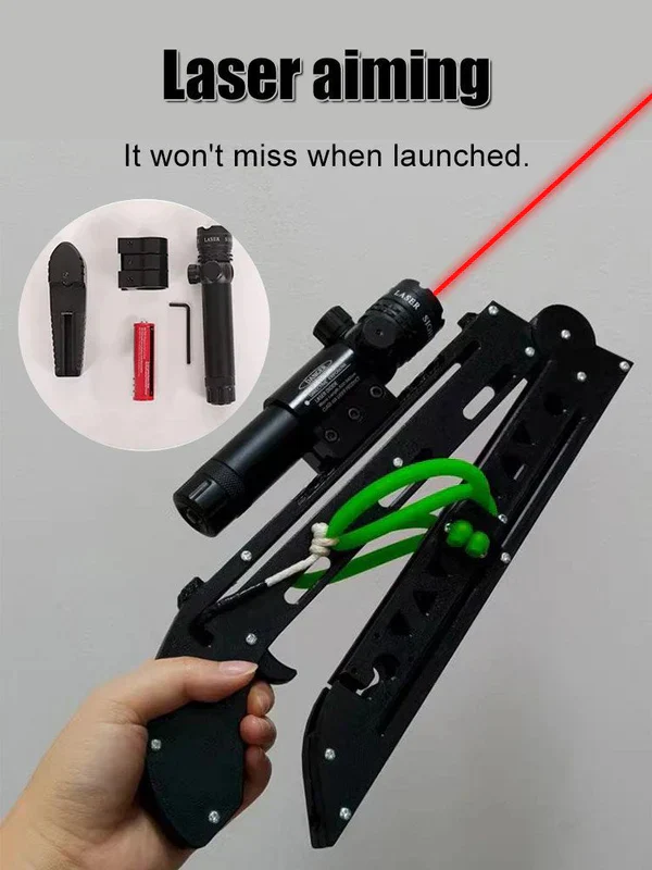 Precision Aiming High Power Laser Slingshot