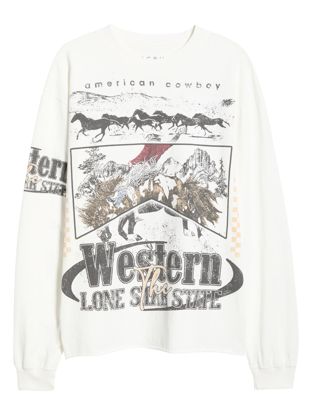 Western Long Sleeve Graphic T-Shirt