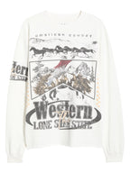 Western Long Sleeve Graphic T-Shirt