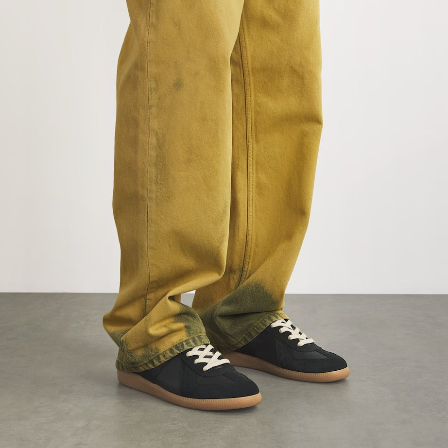 Leather-Suede Replica Sneakers
