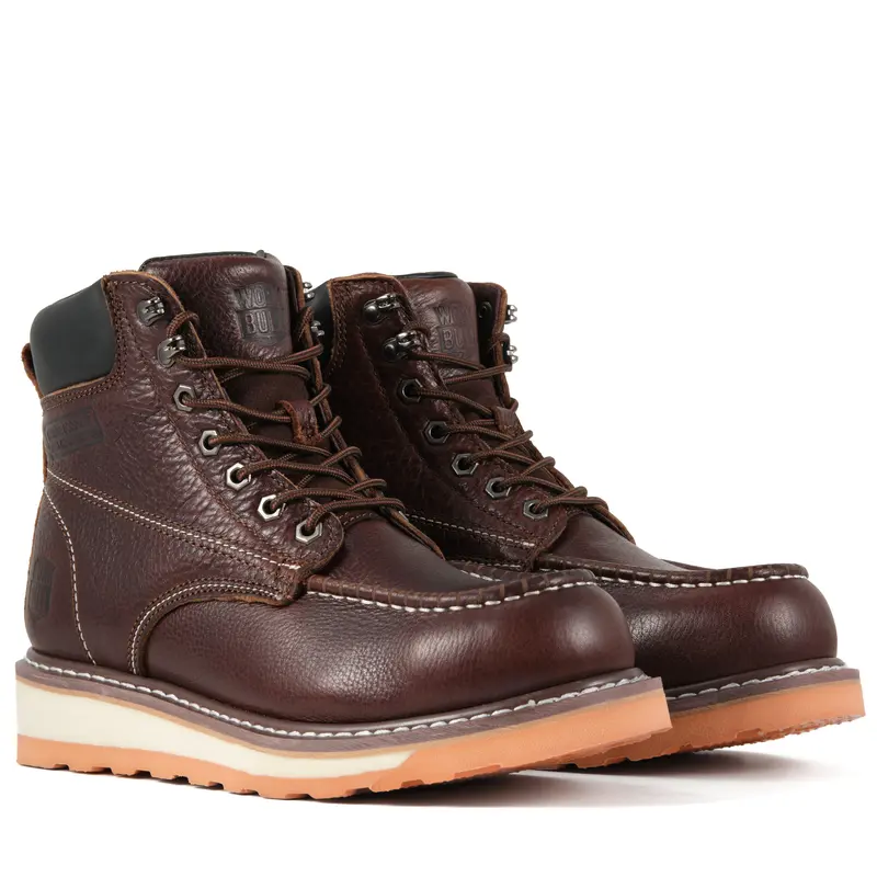 6-inch Men's Moc Toe Steel Toe Work Boots