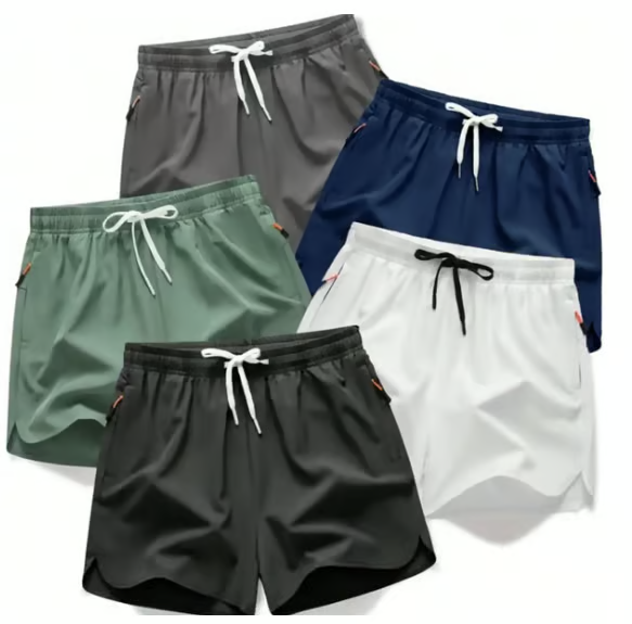 Men's Running Shorts – Quick-Dry Athletic Gym Shorts (1 / 5 Pack)