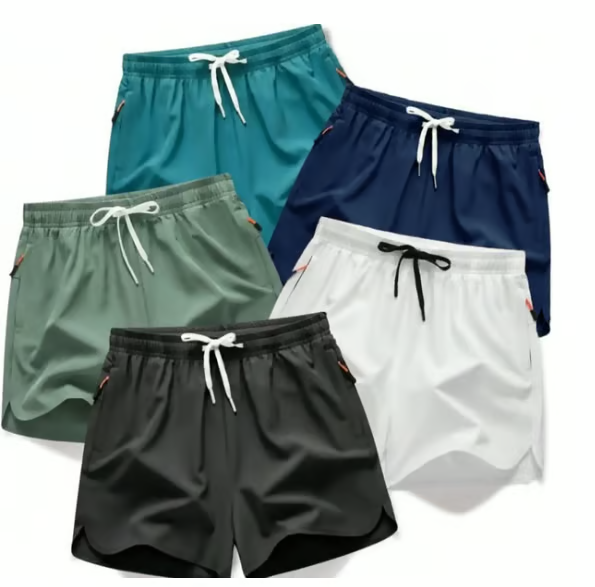 Men's Running Shorts – Quick-Dry Athletic Gym Shorts (1 / 5 Pack)