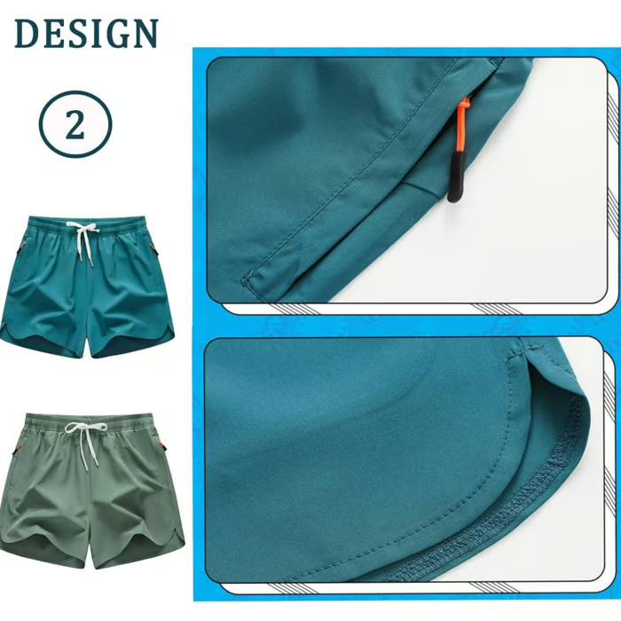Men's Running Shorts – Quick-Dry Athletic Gym Shorts (1 / 5 Pack)