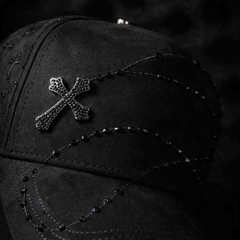 Bible Long Chain Black Cap