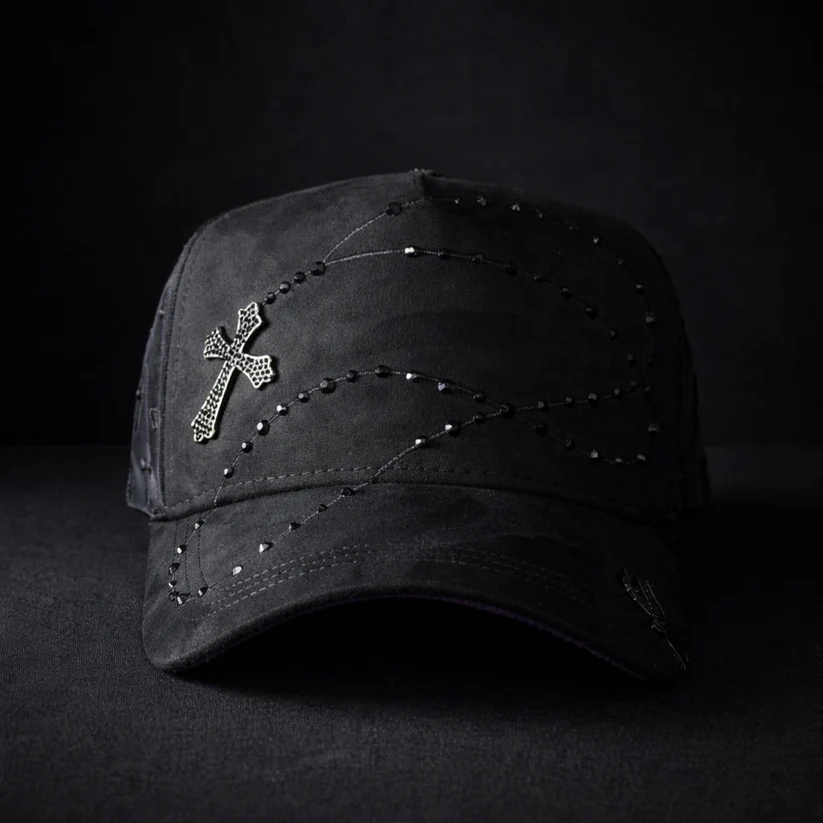 Bible Long Chain Black Cap