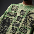 Elements Of Horror Heavy Patchworked Washed Tshirt