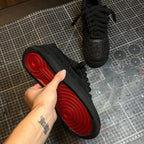 AF Rope Laces Custom Black “Glitter” Sneaker