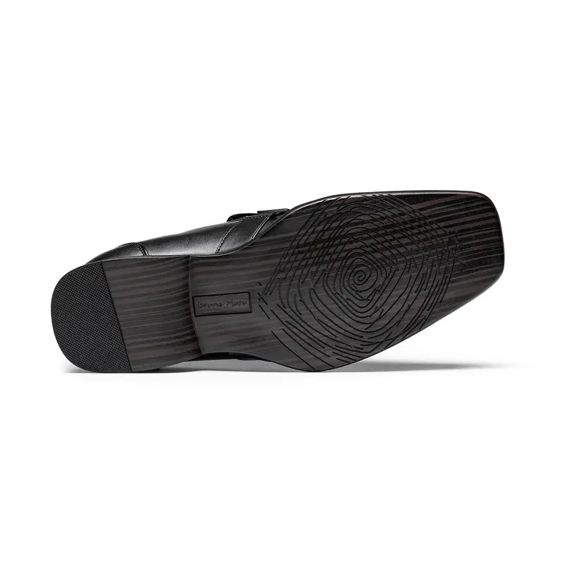 Men's Buckle Strap Flat Dress Loafers