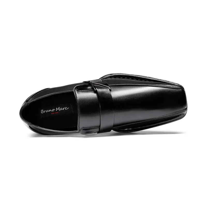 Men's Buckle Strap Flat Dress Loafers