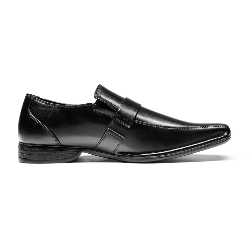 Men's Buckle Strap Flat Dress Loafers