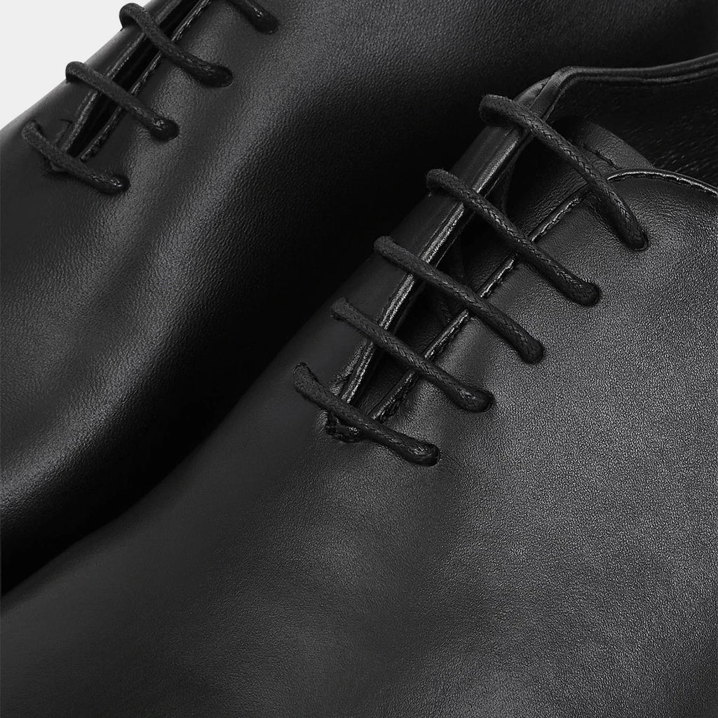 Men's Black Leather Oxford Shoes