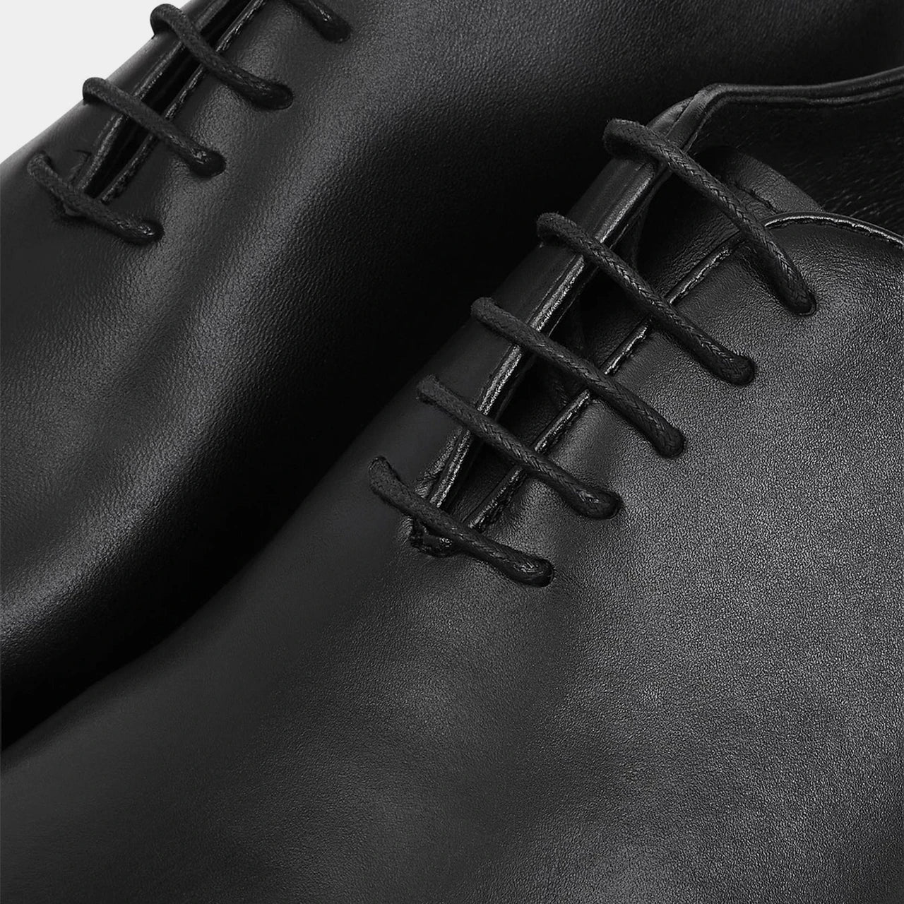 Men's Black Leather Oxford Shoes