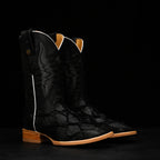 Matte Black Pirarucu – Arena Square Toe