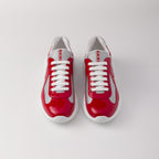 Patent Leather And Technical Fabric Sneakers