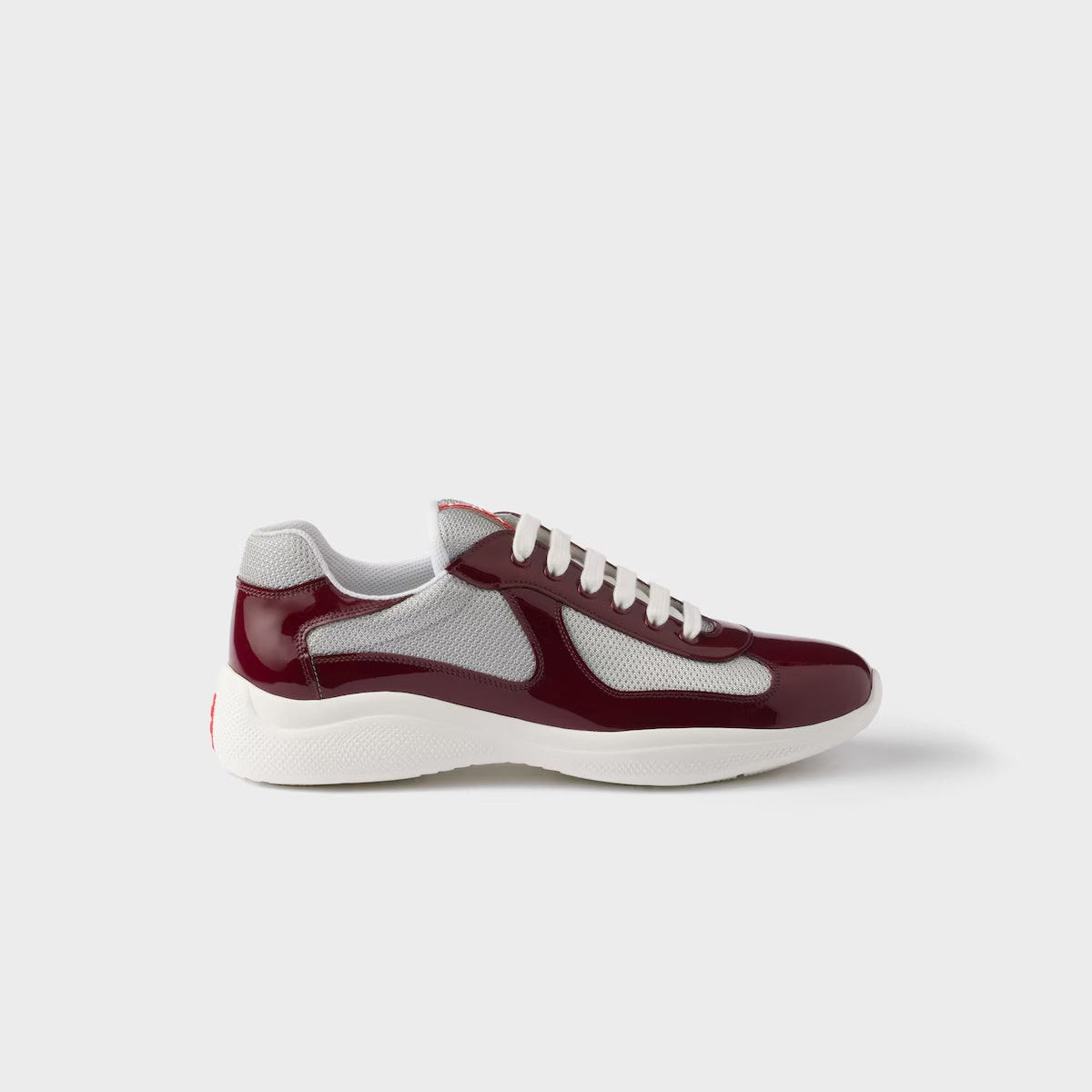 Patent Leather And Technical Fabric Sneakers