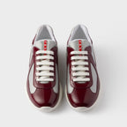 Patent Leather And Technical Fabric Sneakers