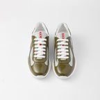 Patent Leather And Technical Fabric Sneakers