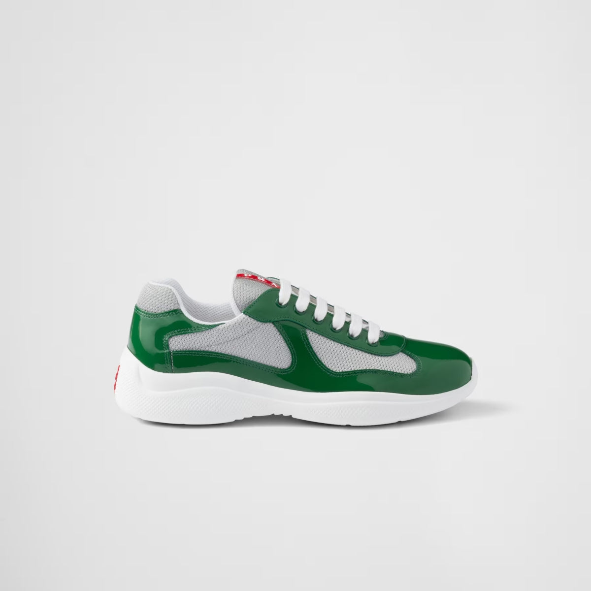 Patent Leather And Technical Fabric Sneakers