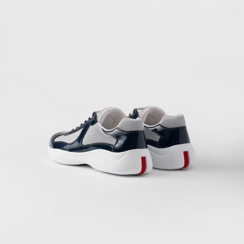 Patent Leather And Technical Fabric Sneakers