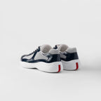 Patent Leather And Technical Fabric Sneakers