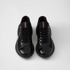 Patent Leather And Technical Fabric Sneakers