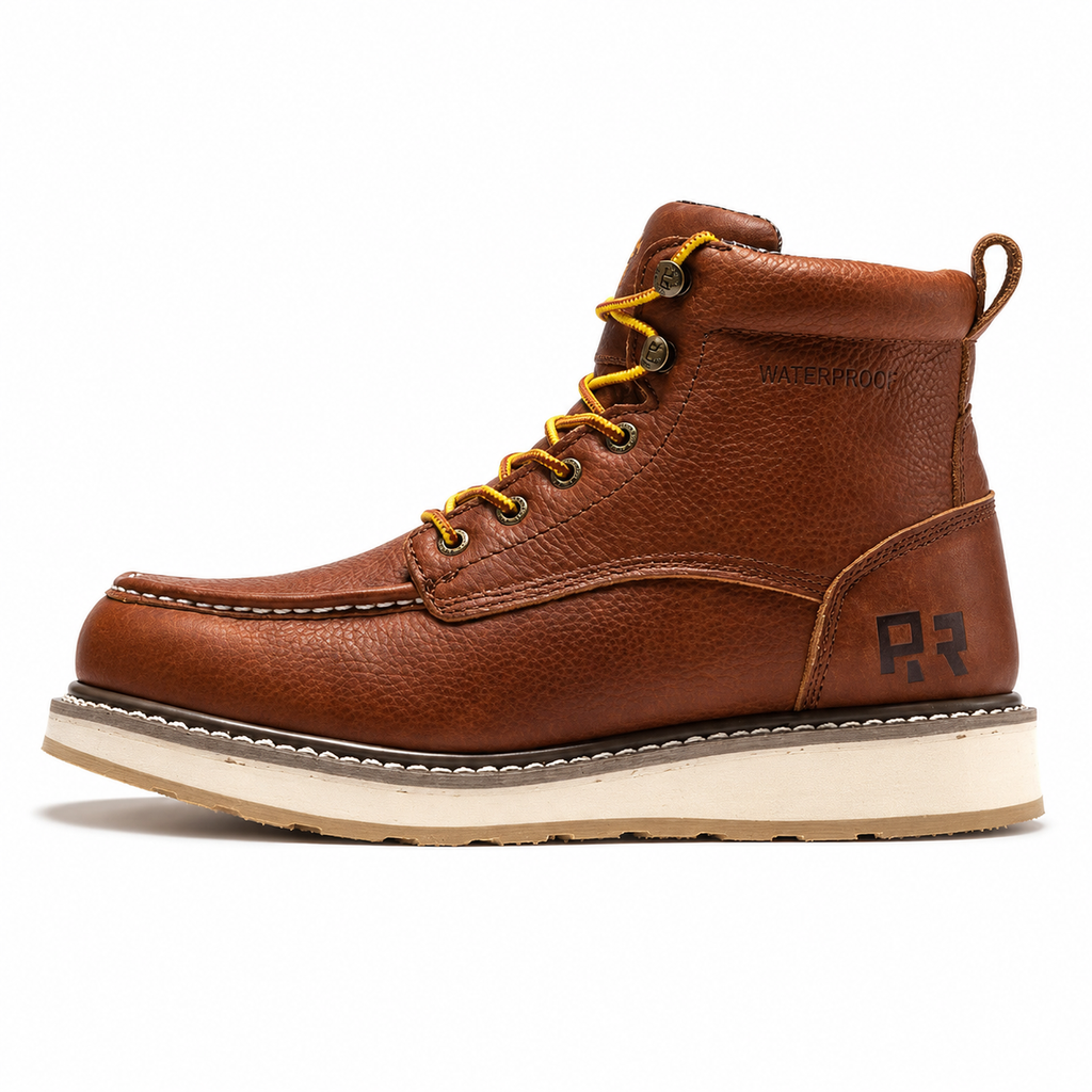 6 Inch Waterproof Wedge Work Boots