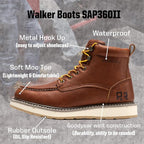 6 Inch Waterproof Wedge Work Boots